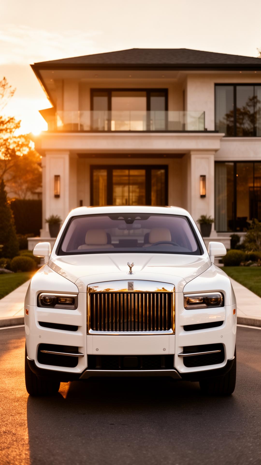 Luxury black SUV freshly detailed in a New Jersey driveway